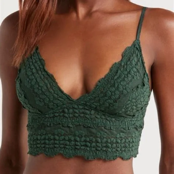 Free People intimately white cami crop top Lace Amina - Picture 6 of 6